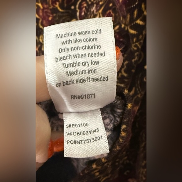 sahalie Jacket Floral Corduroy Boho Funnel Neck Paisley Retro Shacket Size Large - Picture 4 of 9